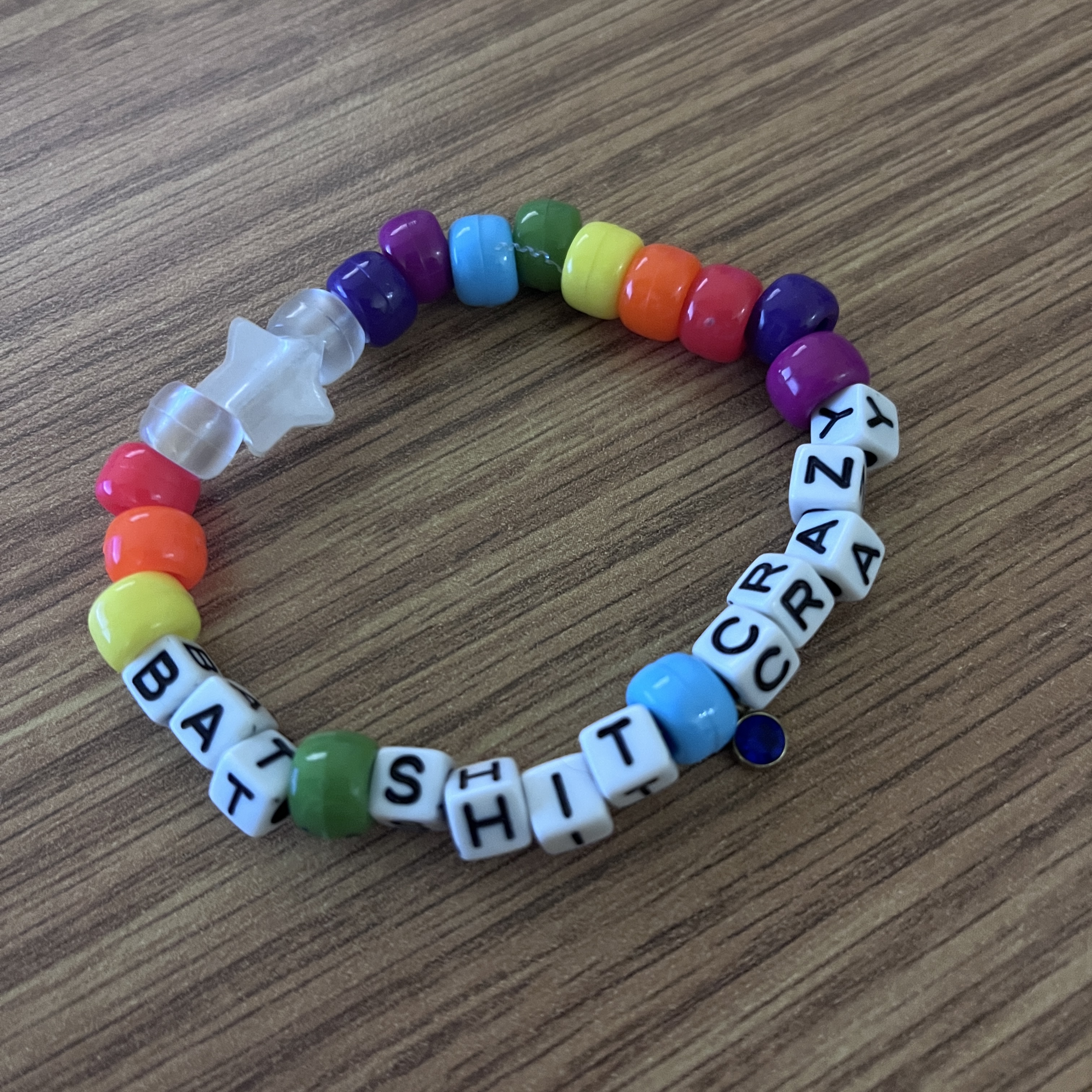 rainbow beaded bracelet